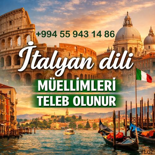 İtalyan Dili Müəlliməsi axtarırıq