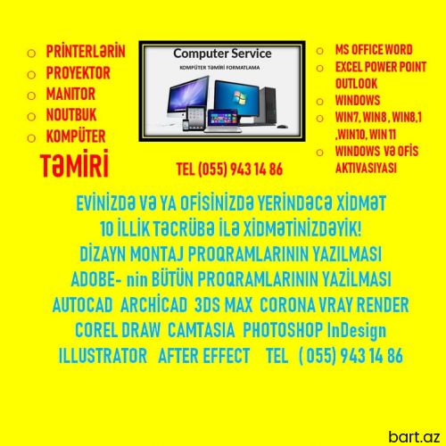 Her nov proyektor komputer printer temiri