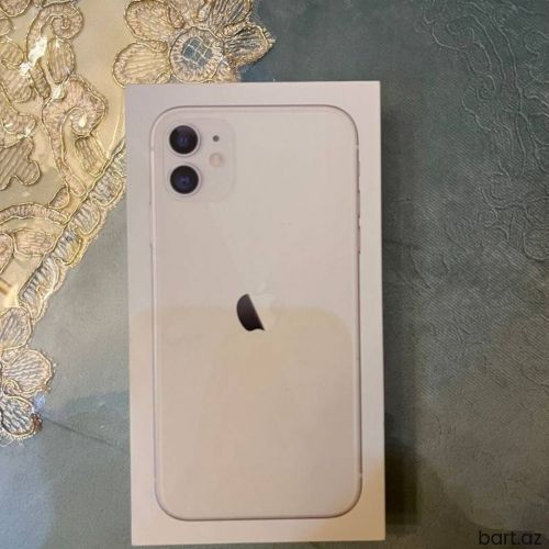 IPhone 11 | 64 GB Ağ | Zəmanət, Barmaq izi