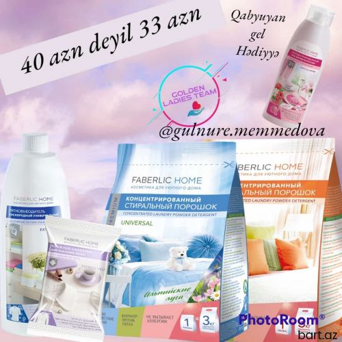 Faberlic müştərilerinə bütün məhsullar endirimlə.